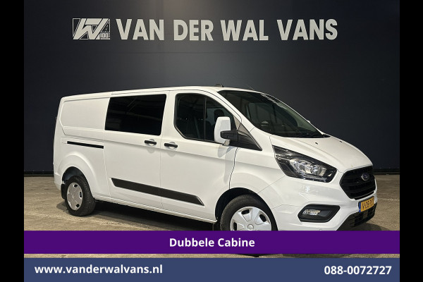 Ford Transit Custom 2.0 TDCI 130pk L2H1 Dubbele Cabine Euro6 Airco | 6-Zits | LED | Cruisecontrol | Trekhaak Parkeersensoren, Verwarmde voorruit