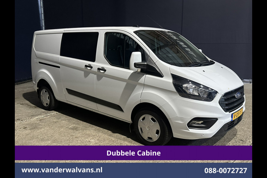 Ford Transit Custom 2.0 TDCI 130pk L2H1 Dubbele Cabine Euro6 Airco | 6-Zits | LED | Cruisecontrol | Trekhaak Parkeersensoren, Verwarmde voorruit