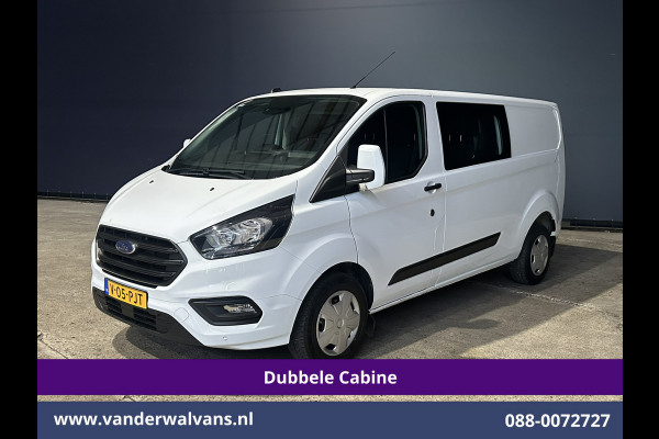 Ford Transit Custom 2.0 TDCI 130pk L2H1 Dubbele Cabine Euro6 Airco | 6-Zits | LED | Cruisecontrol | Trekhaak Parkeersensoren, Verwarmde voorruit