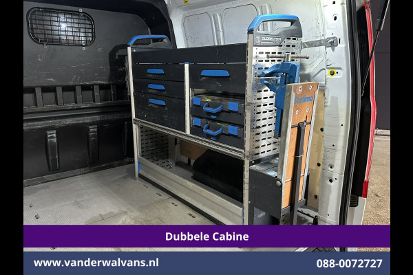 Ford Transit Custom 2.0 TDCI 131pk L2H1 Dubbele Cabine Euro6 Airco | 5-Zits | Xenon | Navigatie | Cruisecontrol | LED | 2800kg Trekhaak Stoelverwarming, Parkeersensoren, Achterklep
