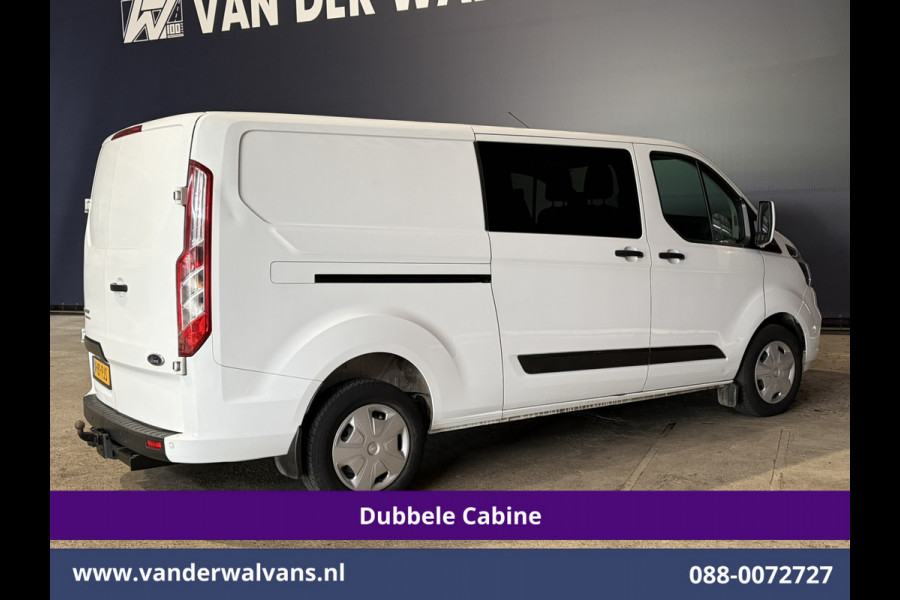 Ford Transit Custom 2.0 TDCI 131pk L2H1 Dubbele Cabine Euro6 Airco | 6-Zits | Cruisecontrol | Trekhaak Verwarmde voorruit, Parkeersensoren