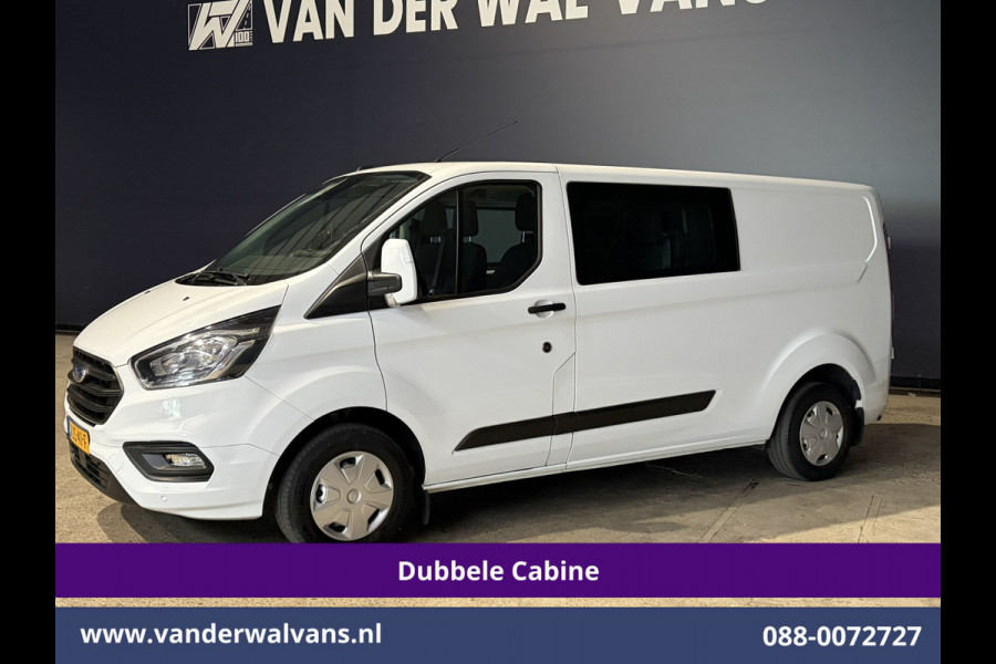 Ford Transit Custom 2.0 TDCI L2H1 Dubbele Cabine Inrichting Euro6 Airco | 6-Zits | Camera | LED | Apple Carplay | 2750kg Trekhaak Android Auto, Cruisecontrol, Verwarmde voorruit, Parkeersensoren