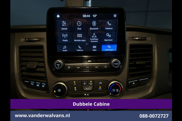 Ford Transit Custom 2.0 TDCI L2H1 Dubbele Cabine Inrichting Euro6 Airco | 6-Zits | Camera | LED | Apple Carplay | 2750kg Trekhaak Android Auto, Cruisecontrol, Verwarmde voorruit, Parkeersensoren