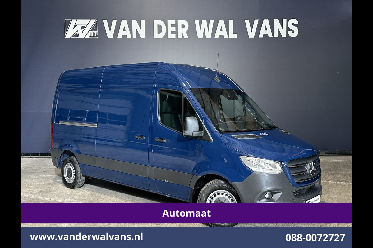 Mercedes-Benz Sprinter 214 CDI 143pk 9G-Tronic Automaat L2H2 Euro6 Airco | Camera | Navigatie | Apple Carplay | Chauffeursstoel Adaptieve Cruisecontrol, Android Auto, Stoelverwarming, Verwarmde Voorruit, 270 Graden Achterdeuren, Bijrijdersbank