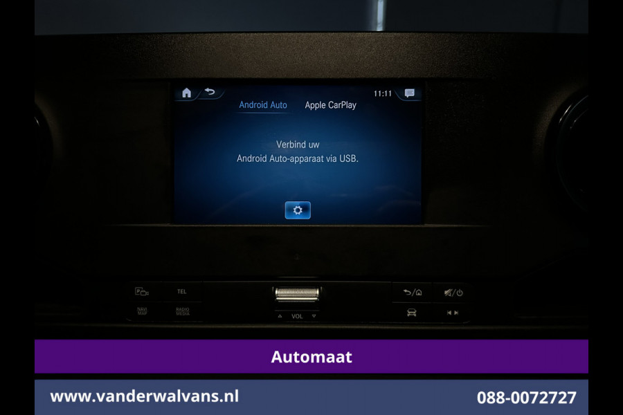 Mercedes-Benz Sprinter 214 CDI 143pk 9G-Tronic Automaat L2H2 Euro6 Airco | Camera | Navigatie | Apple Carplay | Chauffeursstoel Adaptieve Cruisecontrol, Android Auto, Stoelverwarming, Verwarmde Voorruit, 270 Graden Achterdeuren, Bijrijdersbank