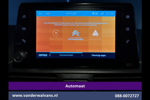 Citroën Berlingo 1.5 BlueHDI 131pk Automaat L1H1 Euro6 Airco | 3-Zits | Apple Carplay | Cruisecontrol Android Auto, Parkeersensoren, bijrijdersbank