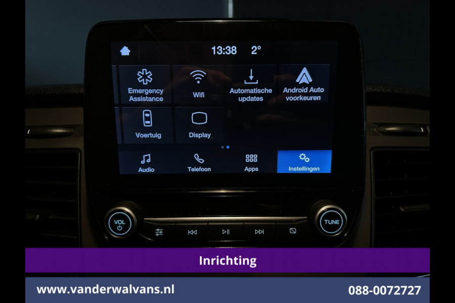 Ford Transit Custom 2.0 TDCI L1H1 Inrichting Euro6 Airco | Camera | Omvormer | LED | Cruisecontrol | Android Auto Stoelverwarming, Verwarmde voorruit, Parkeersensoren, Bijrijdersbank, 2500kg Trekhaak