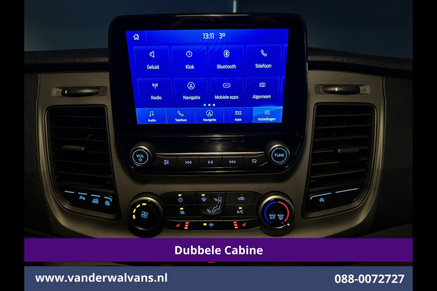Ford Transit Custom 2.0 TDCI 131pk L2H1 Dubbele Cabine Euro6 Airco | 6-Zits | Navigatie | LED | Apple Carplay | Cruisecontrol Android Auto, Parkeersensoren, Stoelverwarming, Verwarmde voorruit, 2800kg trekvermogen