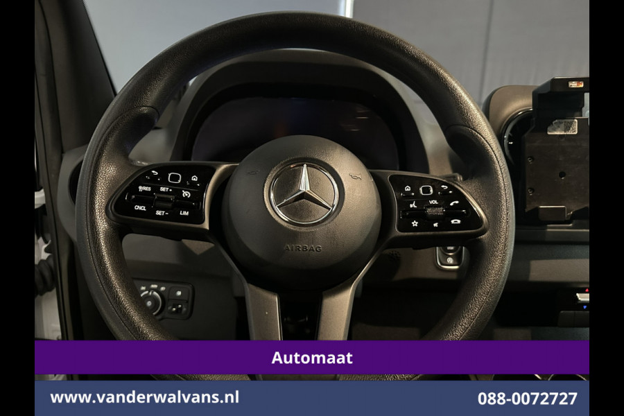 Mercedes-Benz Sprinter 315CDI 150pk 9G-Tronic Automaat L3H2 Euro6 Airco | Camera | Apple Carplay | Cruisecontrol Android Auto, Chauffeursstoel, Sidebars, Trekhaak, Bijrijdersbank