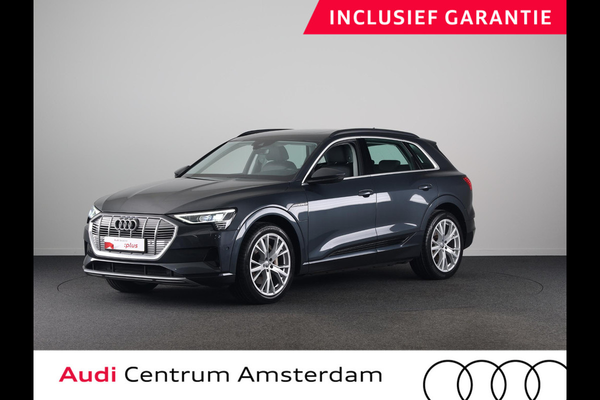 Audi e-tron 55 quattro Business edition Plus 95 kWh 408pk | SOH 99,17% | Panoramadak | Lederen bekleding | Parkeercamera | Verwarmbare voorstoelen