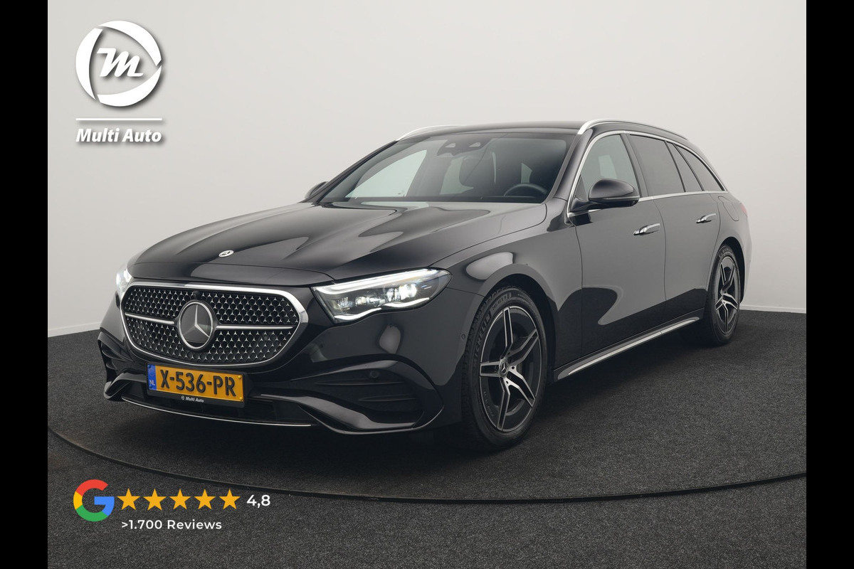 Mercedes-Benz E-Klasse Estate 300 e AMG Line PHEV 313pk INCL BTW Dealer O.H. | Trekhaak Af Fabriek | Adaptive Cruise | 360 Camera | Digital Light | Alcantara Sportstoelen Memory & Verwarmd | Sfeerverlichting | Keyless | Blis | Navigatie | DAB | Plug In Hybrid |