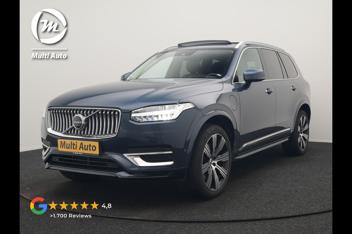 Volvo XC90 T8 Recharge AWD Inscription 7 Persoons PHEV 395pk Dealer O.H | Panodak | Head Up | Adaptive Cruise | Nappa  Lederen Sportstoelen Memory & Verwarmd | Harman / Kardon | 360 Camera | Blis | Apple Carplay | Keyless | Navigatie | Virtual | 21" L.M | DAB | Plug In Hybrid |