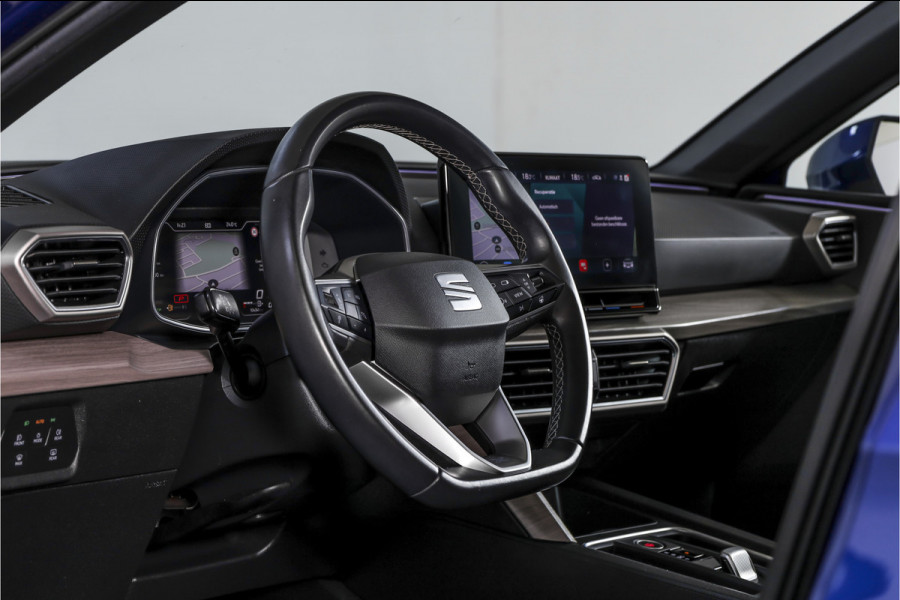 Seat Leon Sportstourer 1.4 TSI eHybrid PHEV Xcellence | S/K-Panodak | Dig. Cockpit | Adapt. Cruise | Stoel-+Stuurverw. | PDC | Camera | NAV + App. Connect | ECC | LM 18" |