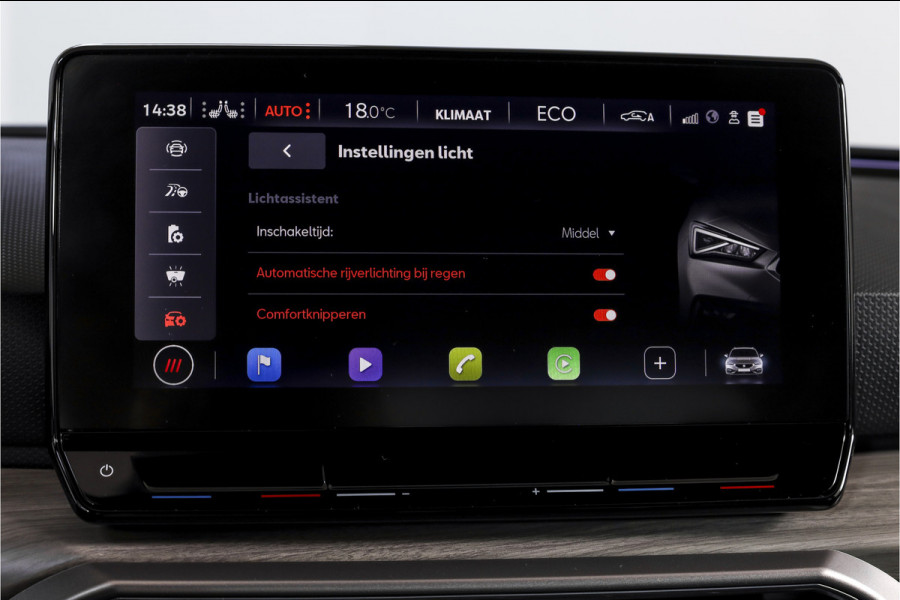 Seat Leon Sportstourer 1.4 TSI eHybrid PHEV Xcellence | S/K-Panodak | Dig. Cockpit | Adapt. Cruise | Stoel-+Stuurverw. | PDC | Camera | NAV + App. Connect | ECC | LM 18" |