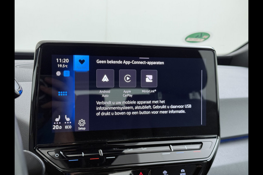 Volkswagen ID.3 Life 62kWh SOH 91% Navi Ecc Adap.Cruise Android Auto Apple Carplay Stoel+Stuurverwarming Pdc Lmv Isofix Led Rijstrooksensor Verkeersbord detectie Dealeronderhouden