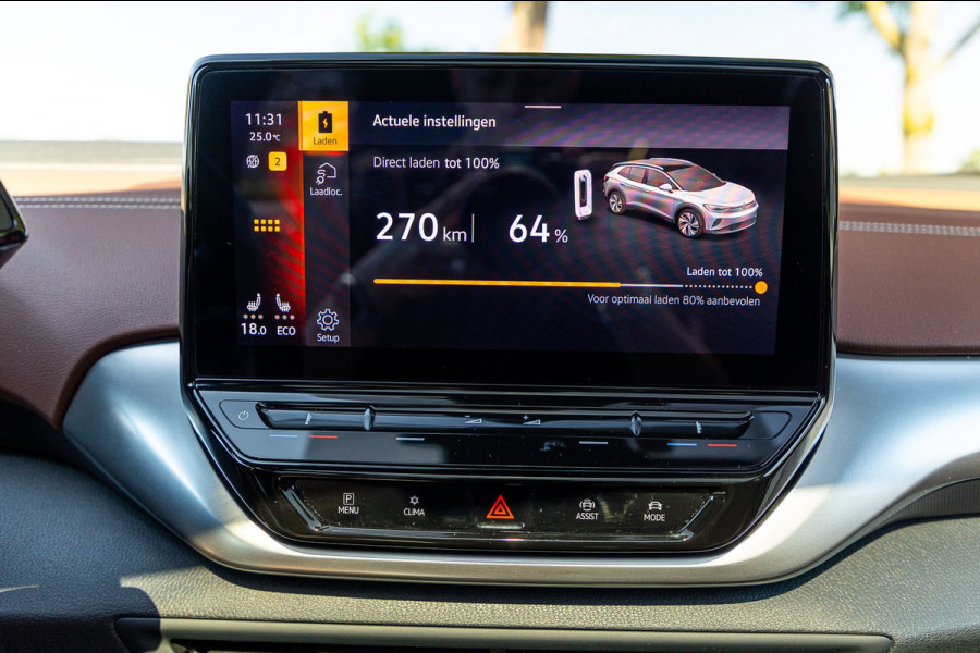 Volkswagen ID.4 Pro 77 kWh SOH 90% I Adaptive Cruise I Panoramadak I 20" I Camera I Zeer fraai interieur I Rook en geurvrij I BTW