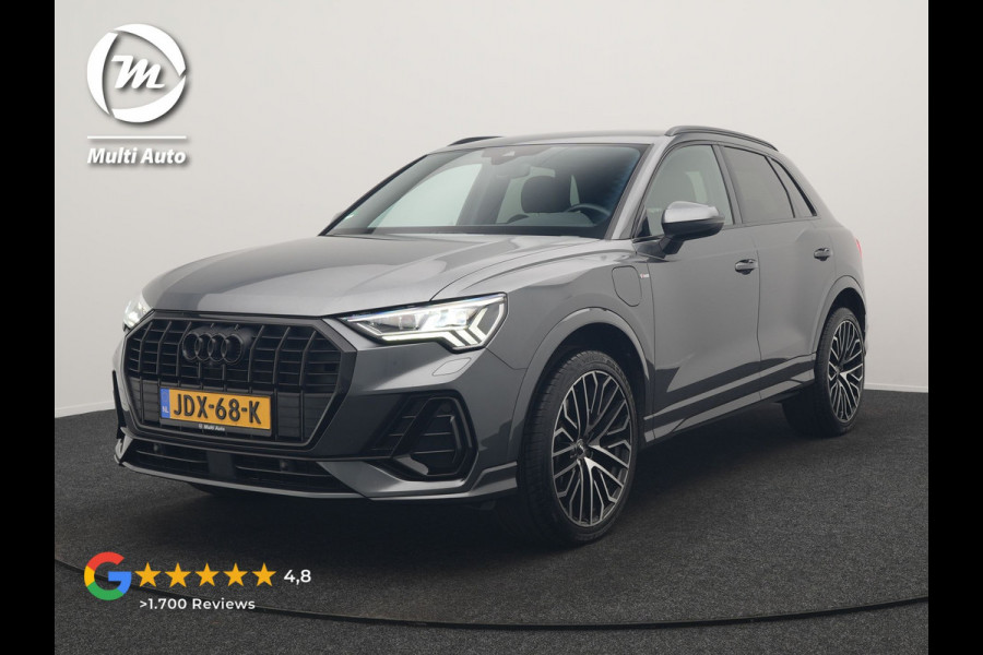 Audi Q3 45 TFSI e 2x S Line PHEV 245pk Dealer O.H. | Trekhaak Afn. | Adaptive Cruise | 360 Camera | Matrix LED | Sportstoelen Memory & Verwarmd | Keyless | Blis | Apple Carplay | Sfeerverlichting | 20"L.M | Navigatie | DAB | Plug In Hybrid |