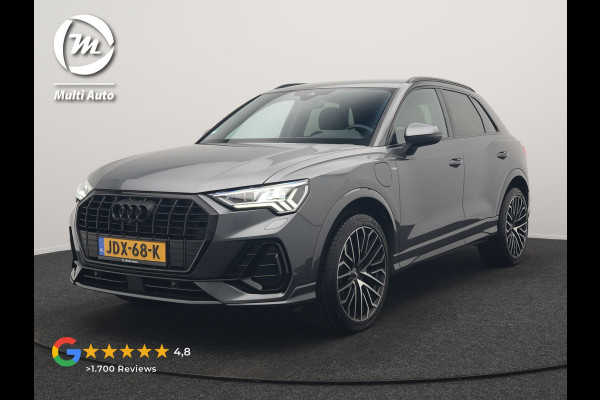 Audi Q3 45 TFSI e 2x S Line PHEV 245pk Dealer O.H. | Trekhaak Afn. | Adaptive Cruise | 360 Camera | Matrix LED | Sportstoelen Memory & Verwarmd | Keyless | Blis | Apple Carplay | Sfeerverlichting | 20"L.M | Navigatie | DAB | Plug In Hybrid |