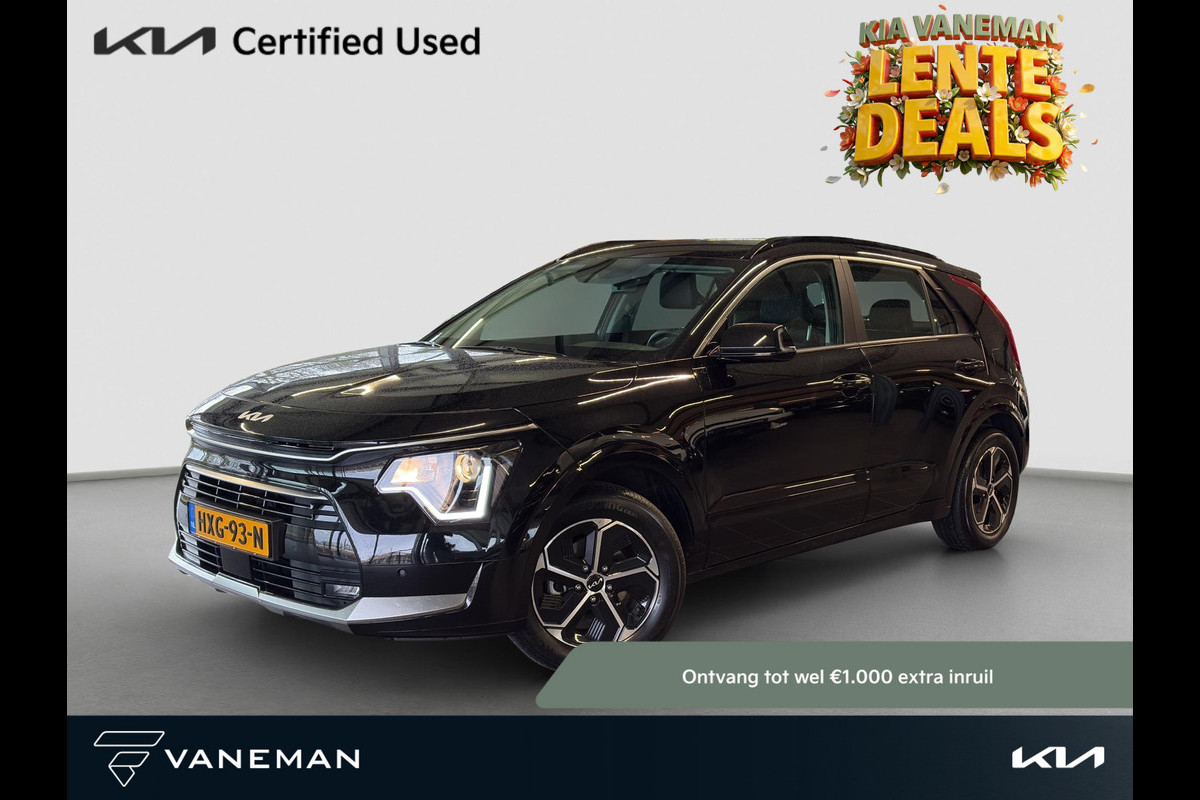 Kia Niro 1.6 GDi Hybrid DynamicLine | Automaat | Camera | Cruise | Sensoren | Apple Carplay & Android Auto | Navi | H-Leder |