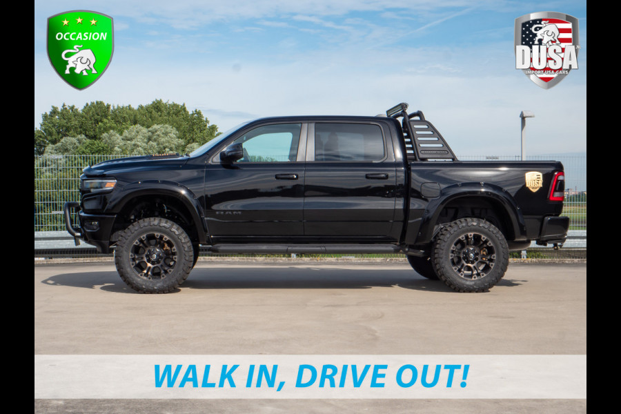 Dodge Ram | 1500 | Limited | 5.7 V8 HEMI | Rocky Mountains Edition | ALLERDIKSTE Limited van NL | Bullbar | RAMBAR | Fuel Offroad  | Trainhorn | LED Pakket | Liftkit | Striping