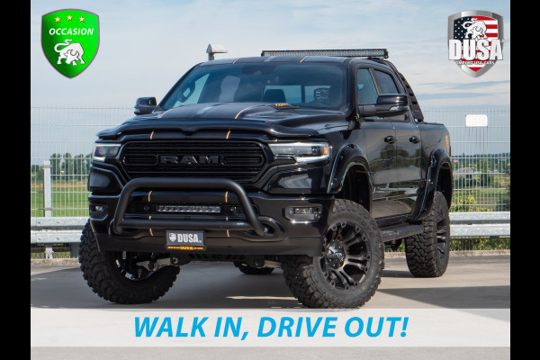 Dodge Ram | 1500 | Limited | 5.7 V8 HEMI | Rocky Mountains Edition | ALLERDIKSTE Limited van NL | Bullbar | RAMBAR | Fuel Offroad  | Trainhorn | LED Pakket | Liftkit | Striping