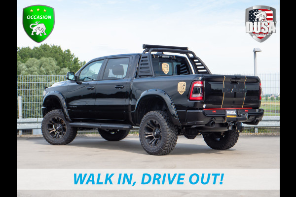 Dodge Ram | 1500 | Limited | 5.7 V8 HEMI | Rocky Mountains Edition | ALLERDIKSTE Limited van NL | Bullbar | RAMBAR | Fuel Offroad  | Trainhorn | LED Pakket | Liftkit | Striping