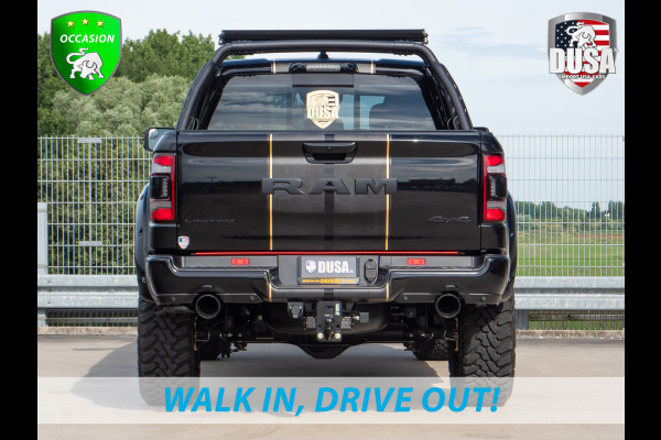 Dodge Ram | 1500 | Limited | 5.7 V8 HEMI | Rocky Mountains Edition | ALLERDIKSTE Limited van NL | Bullbar | RAMBAR | Fuel Offroad  | Trainhorn | LED Pakket | Liftkit | Striping