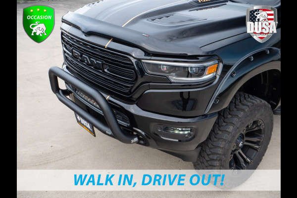 Dodge Ram | 1500 | Limited | 5.7 V8 HEMI | Rocky Mountains Edition | ALLERDIKSTE Limited van NL | Bullbar | RAMBAR | Fuel Offroad  | Trainhorn | LED Pakket | Liftkit | Striping
