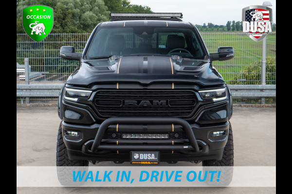 Dodge Ram | 1500 | Limited | 5.7 V8 HEMI | Rocky Mountains Edition | ALLERDIKSTE Limited van NL | Bullbar | RAMBAR | Fuel Offroad  | Trainhorn | LED Pakket | Liftkit | Striping