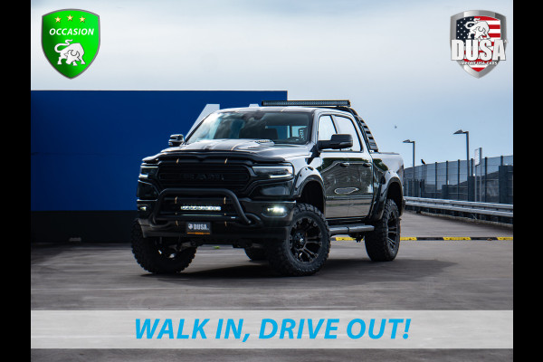 Dodge Ram | 1500 | Limited | 5.7 V8 HEMI | Rocky Mountains Edition | ALLERDIKSTE Limited van NL | Bullbar | RAMBAR | Fuel Offroad  | Trainhorn | LED Pakket | Liftkit | Striping