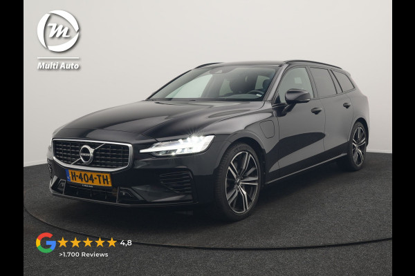 Volvo V60 T6 Twin Engine AWD R-Design 340pk Dealer O.H. | Adaptive Cruise | Camera | Harman / Kardon | Lederen Sportstoelen Memory & Verwarmd | Keyless | Blis | Apple Carplay | Navigatie | DAB | 19"L.M | Plug In Hybrid |
