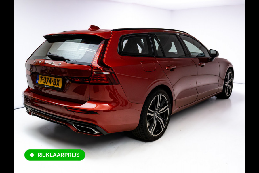 Volvo V60 2.0 T8 Twin Engine AWD R-Design | Stoel-, Stuur- & Achterbank verw. | Elec. trekhaak | 360 Camera | Elec. klep | Pilot assist, All season banden, Led, PDC V+A. Apple Carplay, Android auto