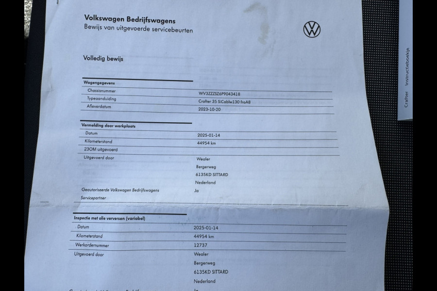 Volkswagen Crafter 35 2.0 TDI L4 DSG Bakwagen+Laadklep Ergonomische stoel Cruise Navigatie DAB Airco