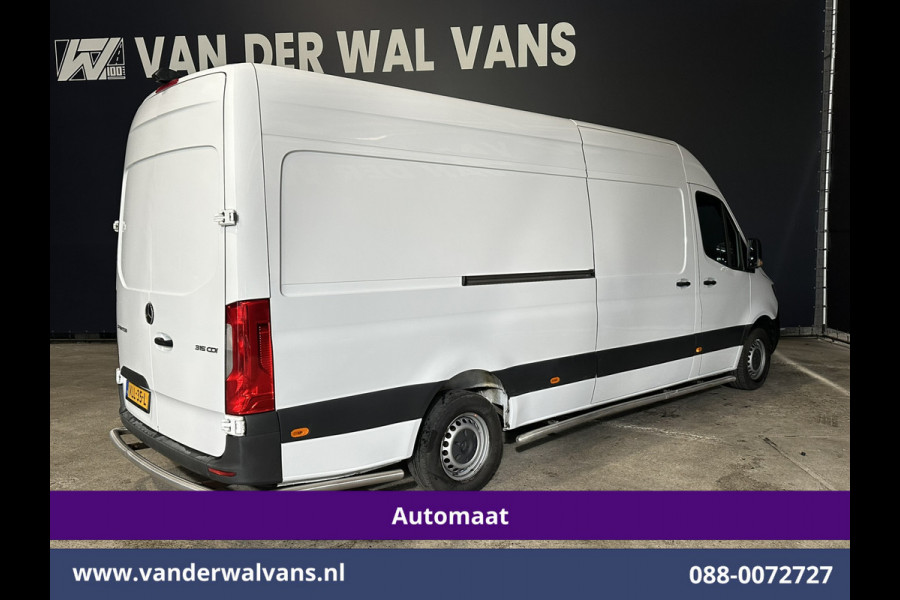 Mercedes-Benz Sprinter 315 CDI 150pk 9G-Tronic Automaat L3H2 Euro6 Airco | Camera | Apple Carplay | Cruisecontrol Android Auto, Chauffeursstoel, Sidebars, Bijrijdersbank