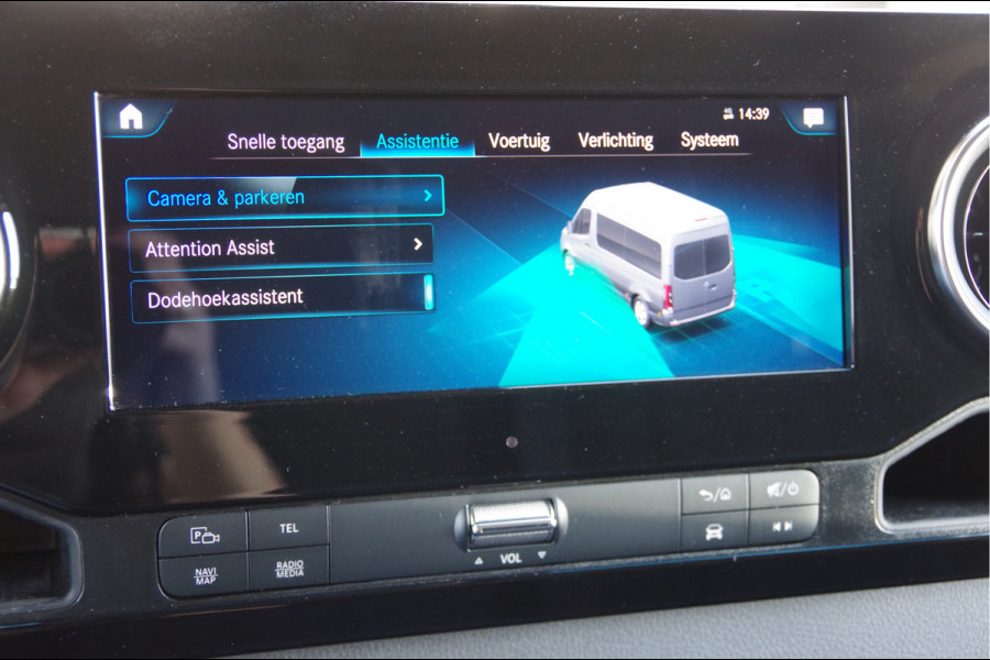 Mercedes-Benz Sprinter 214 2.2 CDI L1H2 AUT. LED, MBUX 10'', 2T TREKGEWICHT, 360 CAMERA, STOELVERWARMING, CRUISE, LEDER STUUR, GEVEERDE STOEL