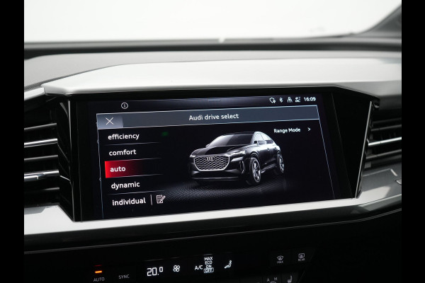 Audi Q4 e-tron 40 S Line 77 kWh 204pk | Adaptive Cruise | Valcona Lederen Sportstoelen Verwarmd | 20"L.M | Apple Carplay | Keyless | Blis | Camera | Virtual | Navigatie | DAB |
