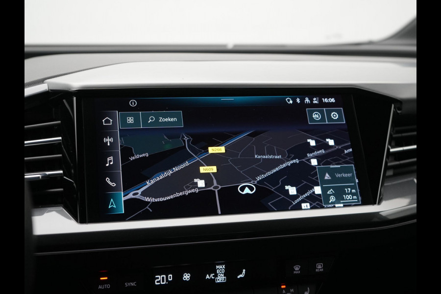 Audi Q4 e-tron Sportback 40 S Line 77 kWh 204pk | Adaptive Cruise | Valcona Lederen Sportstoelen Verwarmd | 20"L.M | Apple Carplay | Keyless | Blis | Camera | Virtual | Navigatie | DAB |