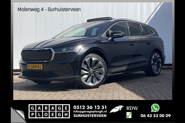 Škoda ENYAQ iV 80 Soh 91% Carplay Pano.dak Trekhaak Adap.Cruise HUD Stoelverw+Ventilatie Leer BOMVOL!