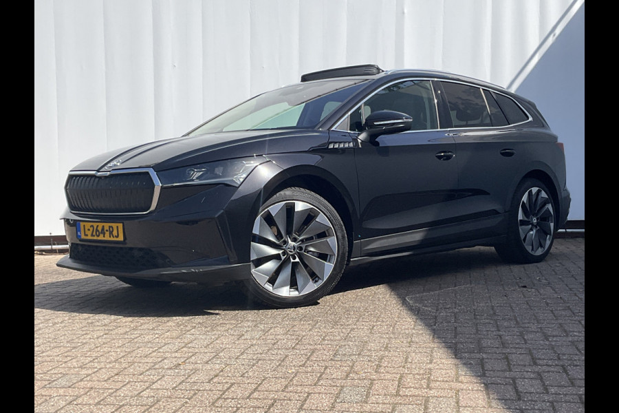 Škoda ENYAQ iV 80 Soh 91% Carplay Pano.dak Trekhaak Adap.Cruise HUD Stoelverw+Ventilatie Leer BOMVOL!