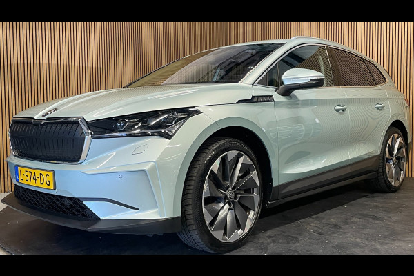 Škoda ENYAQ iV 80|90% SOH|GROTE ACCU|ACC|LEDER|ELEK.INTERIEUR+TREKHAAK|STUUR+STOELVERWARMING V+A|CAMERA|CARPLAY|NL|NAP|1 EIGENAAR|