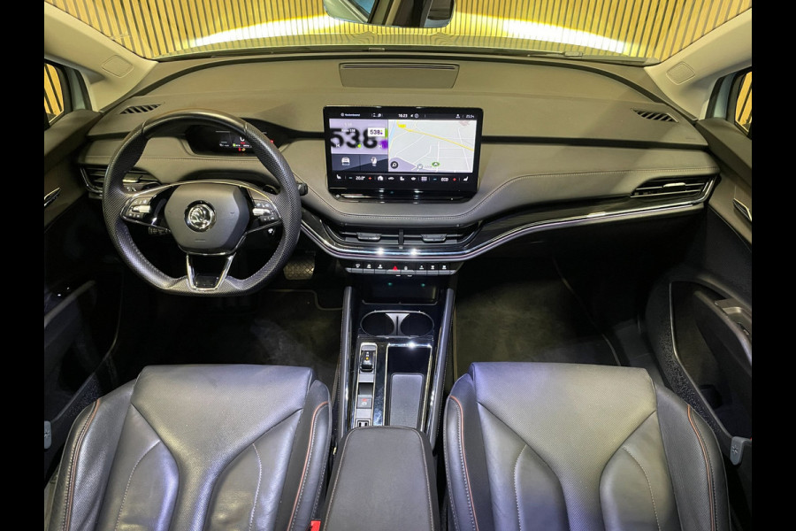 Škoda ENYAQ iV 80|90% SOH|GROTE ACCU|ACC|LEDER|ELEK.INTERIEUR+TREKHAAK|STUUR+STOELVERWARMING V+A|CAMERA|CARPLAY|NL|NAP|1 EIGENAAR|