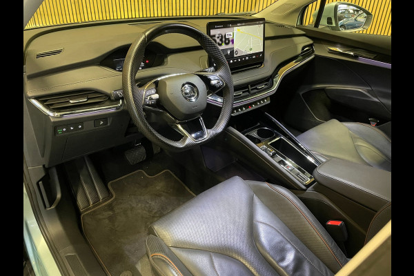 Škoda ENYAQ iV 80|90% SOH|GROTE ACCU|ACC|LEDER|ELEK.INTERIEUR+TREKHAAK|STUUR+STOELVERWARMING V+A|CAMERA|CARPLAY|NL|NAP|1 EIGENAAR|