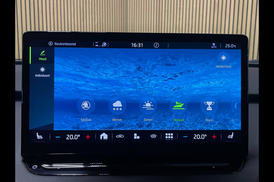 Škoda ENYAQ iV 80|90% SOH|GROTE ACCU|ACC|LEDER|ELEK.INTERIEUR+TREKHAAK|STUUR+STOELVERWARMING V+A|CAMERA|CARPLAY|NL|NAP|1 EIGENAAR|