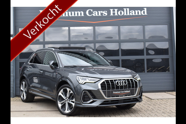 Audi Q3 45 TFSI e S-Line 245 Pk Pano Memory Sfeer Matrix 360 Camera ACC Keyless Vol Lederen Sportstoelen 20 Inch