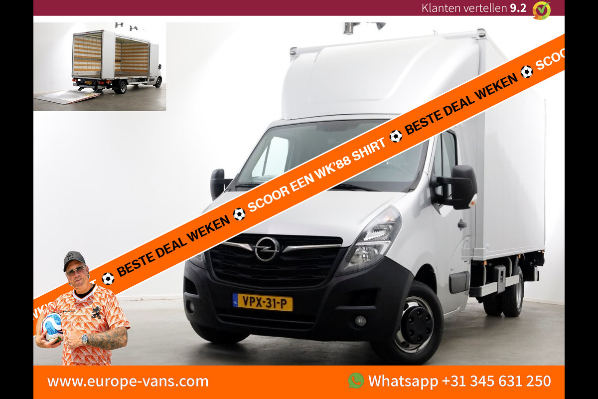 Opel Movano 2.3 Turbo 165pk Bakwagen met bovensluit-laadklep 1000kg en zijlader L445cm 05-2022