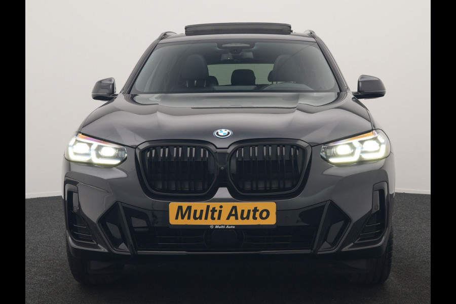 BMW iX3 M Sport 80 kWh 286pk Dealer O.H. | Trekhaak Af Fabriek | Panodak | Head Up | Adaptive Cruise | 360 Camera | Harman / Kardon | Lederen Sportstoelen Memory & Verwarmd | Laser LED | Stuur Verwarmd | Keyless | Blis | Sfeerverlichting | 20"L.M |