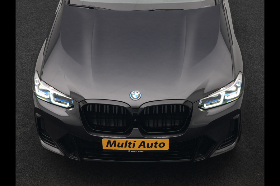 BMW iX3 M Sport 80 kWh 286pk Dealer O.H. | Trekhaak Af Fabriek | Panodak | Head Up | Adaptive Cruise | 360 Camera | Harman / Kardon | Lederen Sportstoelen Memory & Verwarmd | Laser LED | Stuur Verwarmd | Keyless | Blis | Sfeerverlichting | 20"L.M |