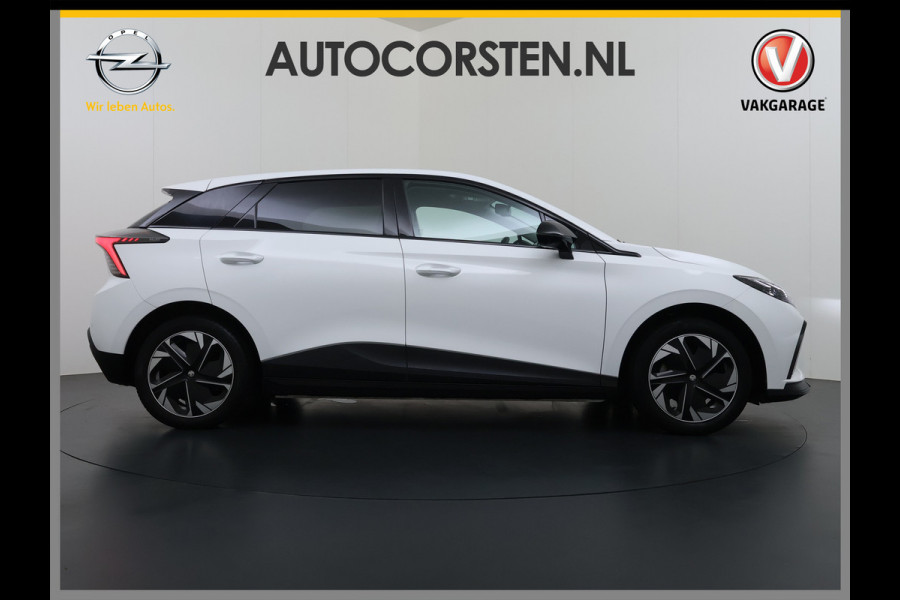 MG Mg4 electric Luxury Long Range 64kWh SOH 93% Warmtepomp Zwart Dak Trekhaak 360°Camera Navi Ecc Adap.Cruise Apple Carplay Android Auto Pdc Stoel+Stuurverwarming Privacy Glas Lmv Led DAB Isofix Dodehoek detector File assistent Rijstrooksensor 1e Eigenaar Origineel Nederlandse Auto