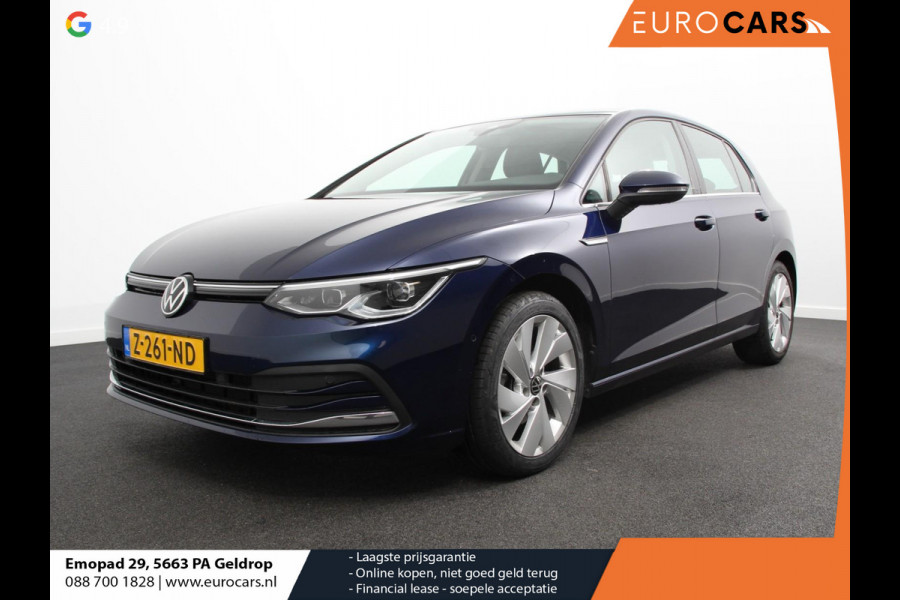 Volkswagen Golf 1.5 eTSI 150pk DSG Style Navigatie Apple Carplay/Android Auto Parkeersensoren Camera Park Assist Adaptive Cruise Control Blind Spot Assist Stoel- en stuurverwarming Ledverlichting Virtual Cockpit Lane Assist Climatronic