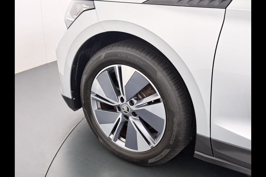 Škoda ENYAQ iV 60 SOH 90% Warmtepomp Trekhaak Panoramadak Adap.Cruise Navi Ecc 360°Camera Apple Carplay Android Auto Stuurverwarming Privacy Glas Lmv 19" Led matrix Keyless advanced Rijstrooksensor Origineel Nederlandse Auto